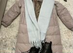 Пальто куртка теплая шарф образ лук