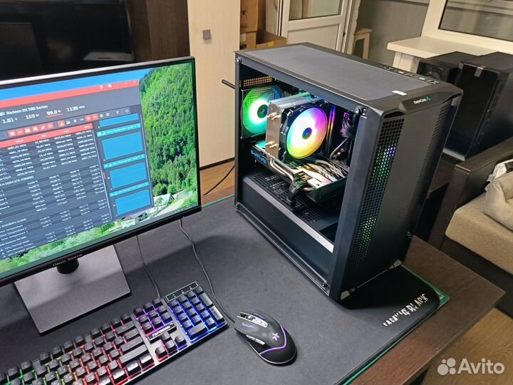 Игровой пк Intel 12100F+ Sapphire Nitro+ RX580 8Gb