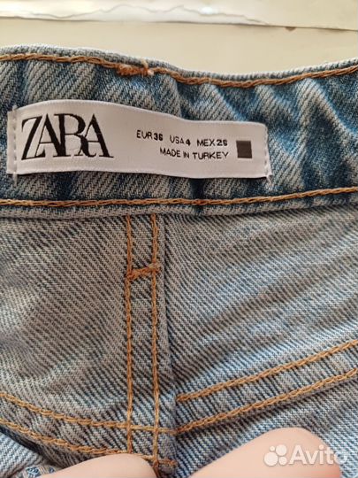 Джинсовые шорты Zara 36