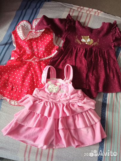 Вещи пакетом на девочку 74-80