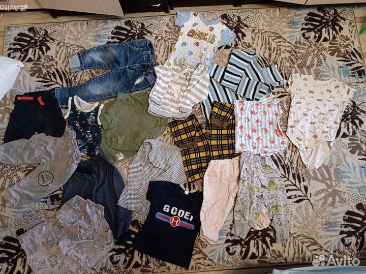 Вещи пакетом на мальчика 74 80. 86 92