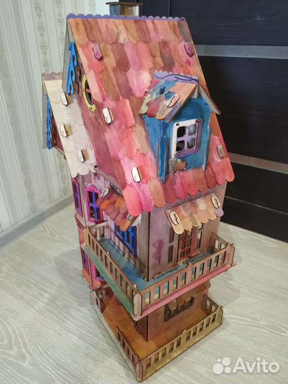 Детский игровой деревянный домик