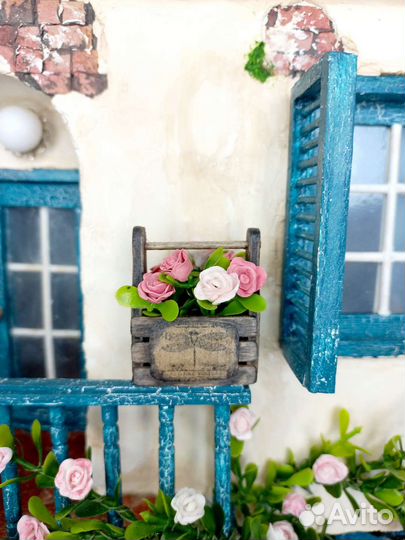 Розы в ящике миниатюра