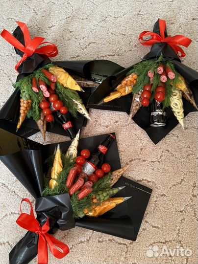 Съедобные букеты,мясные и фруктовые корзины