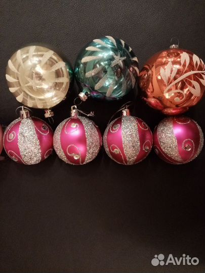 Елочные игрушки и гирлянда СССР