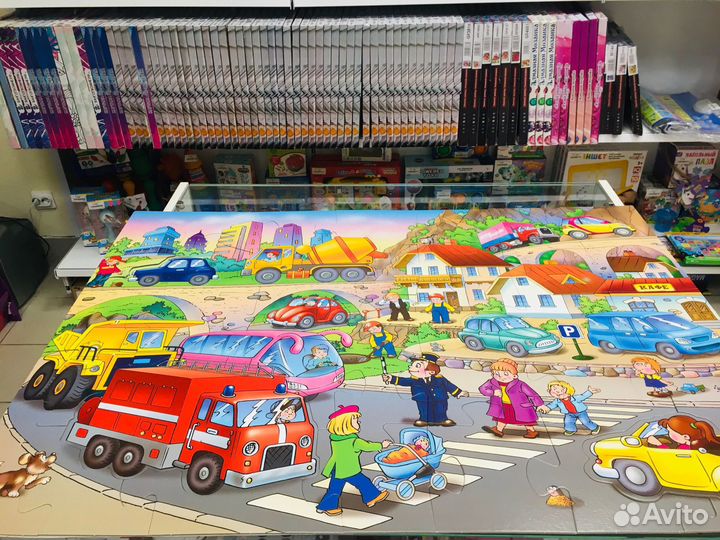 Напольный пазл-мозаика «Машинки»