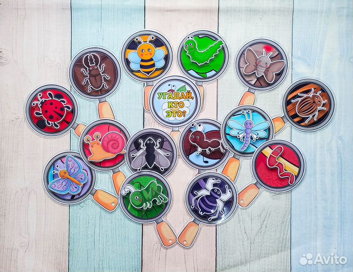 Игры на липучках с букашками