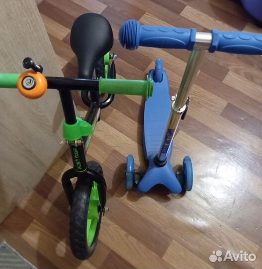 Велосипед и беговел