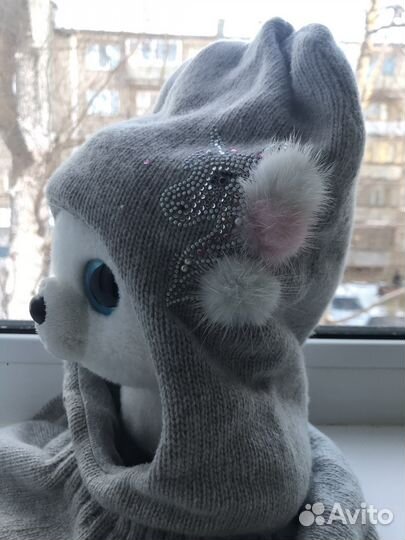 Шапка шлем для девочки