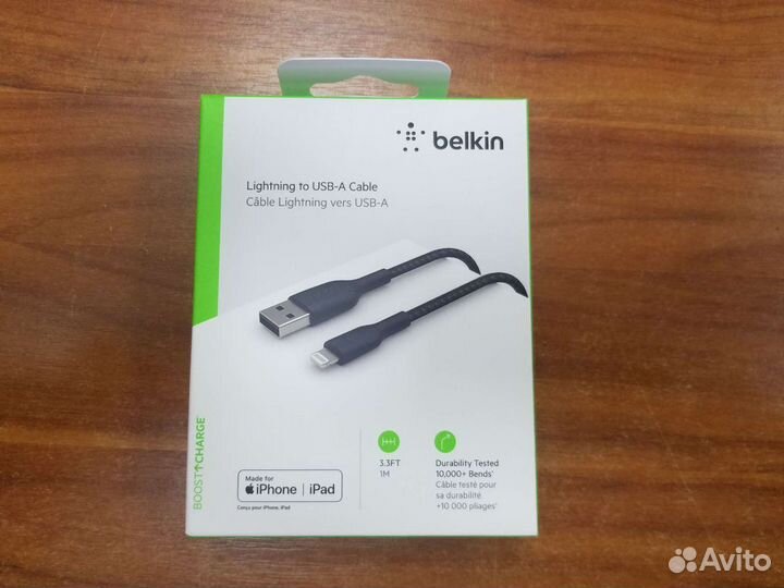 Кабель Belkin boost charge Lightning USB-A 1 метр