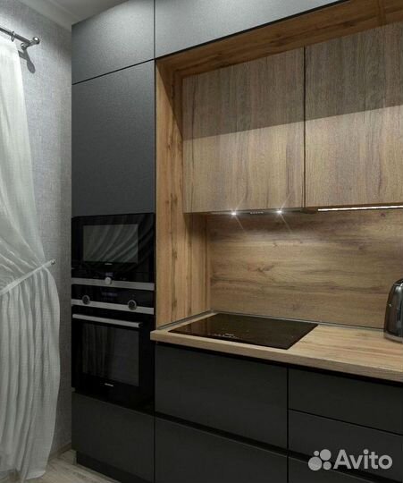 Кухонный гарнитур в современном стиле на заказ