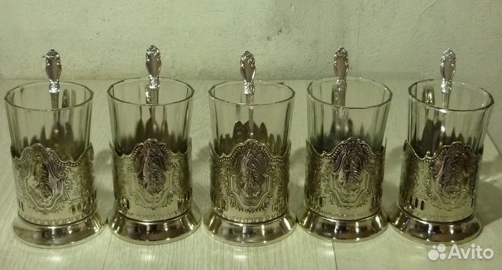 Самовар на дровах 7 литров СССР + чайный комплект