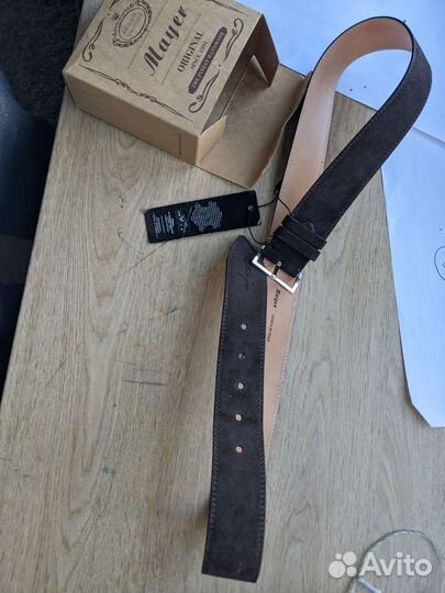 Ремень кожаный новый Mayer