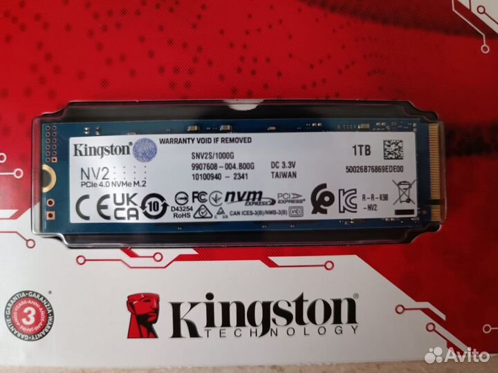 Ssd Kingston nv2 1 Тб