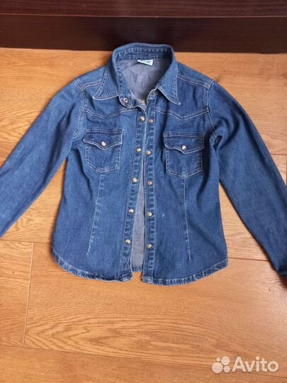 Рубашка джинсовая для девочки 152