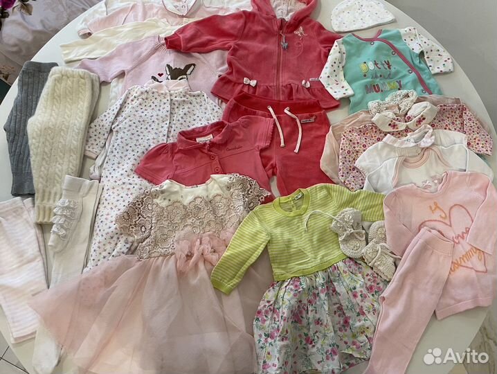 Вещи пакетом на девочку от 0 до 6 месяцев