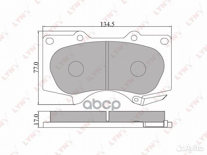 Колодки тормозные передние подходит для toyota