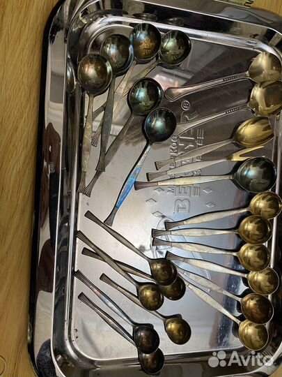 Ложки мельхиор разное по карусели