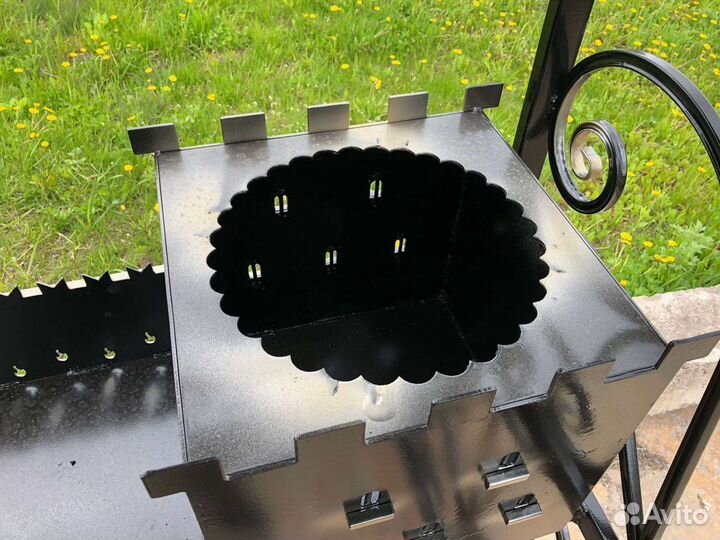 Мангал с навесом, без навеса, складной, дачный