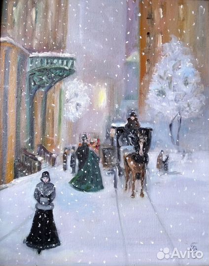 Городские пейзажи. Три сюжетный картины маслом