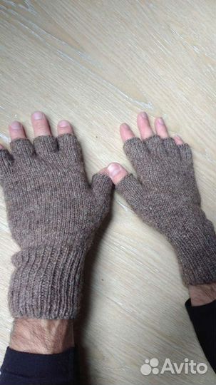 Перчатки без пальцев мужские