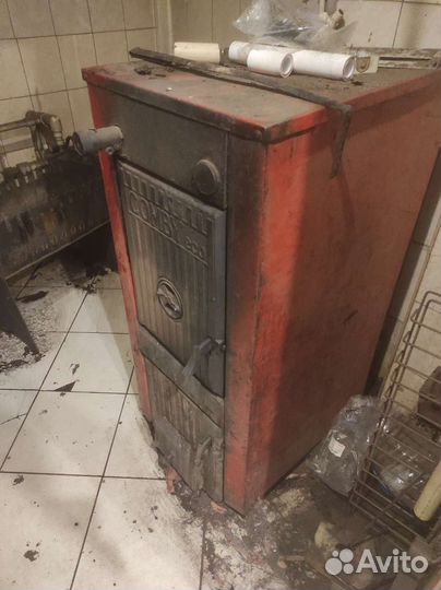 Твердотопливный котел чугунный 40 кВт бу