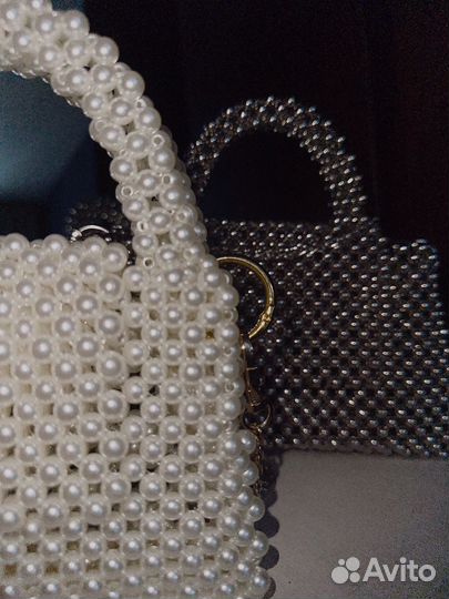 Сумки из акриловых бусин