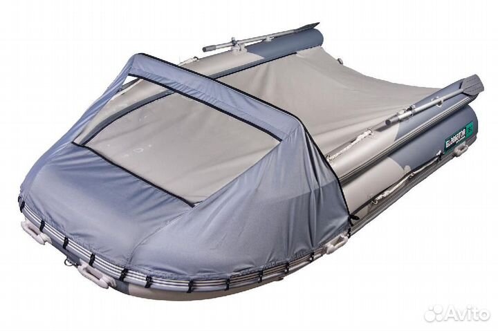 Лодка пвх Нднд gladiator E420X светло/темно-серый