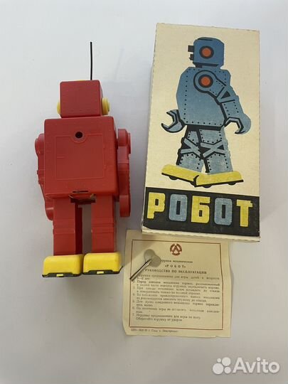 Заводной СССР робот лзм,музейное состояние