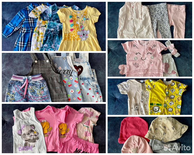 Вещи для девочки пакетом 74-86 размер