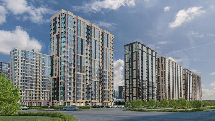 3-к. квартира, 63,3 м², 11/19 эт.