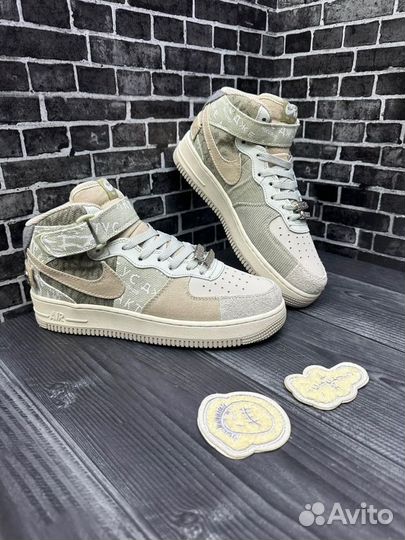 Кроссовки Nike Air Force 1 Кактус зима