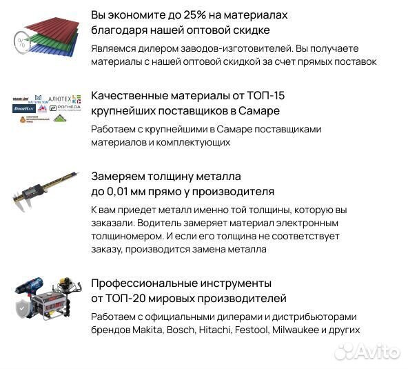 Козырек под ключ с гарантией