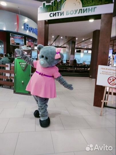 Белый Мишка на поздравление