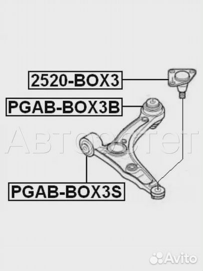 Шаровая опора 2520-BOX3