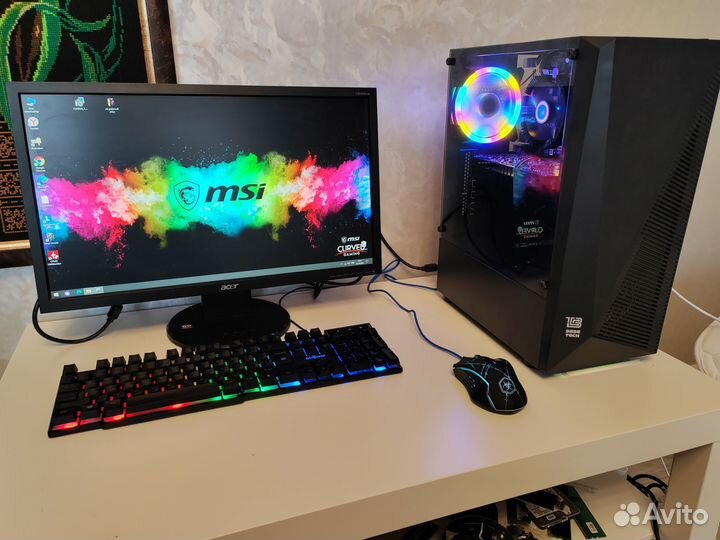 Игровой компьютер i5/1050ti/8gb/256ssd