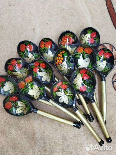 Деревянные ложки хохлома