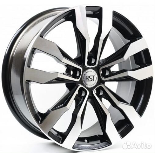 Диски RST R047 7,0x17 5x108 ET:40 54.1 BL (черный глянцевый)