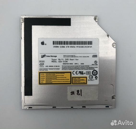 DVD RW привод 9,5mm PATA IDE MacBook