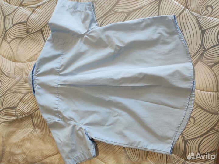 Рубашка белая на мальчика 140