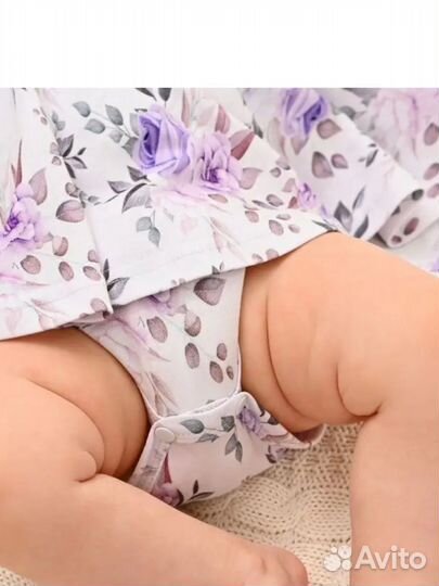 Платье-боди для девочки 86