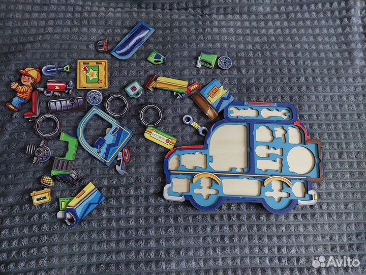 Развивающие пазлы деревянные