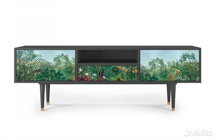 Тв-тумба T6 - Антрацит - Jungles in Paris