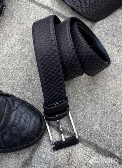 Ремень из кожи питона
