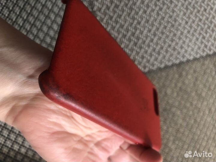 Бампер чехол кожаный iPhone 7, 8 plus оригинал