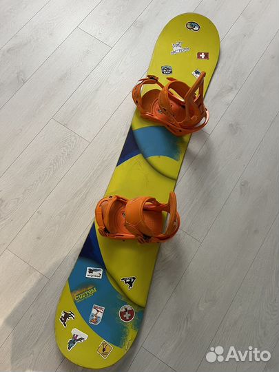 Сноуборд burton custom с креплениями