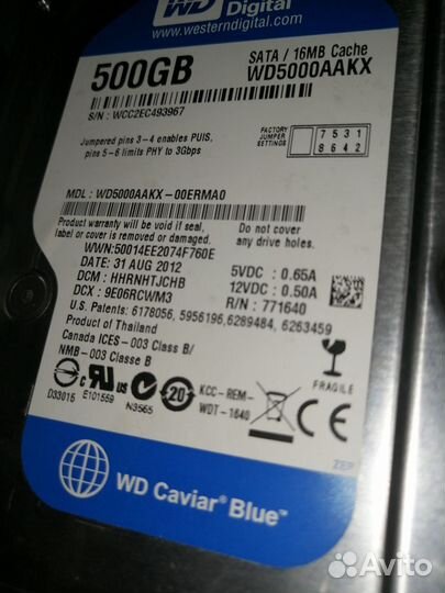 Hdd 500gb SATA 3