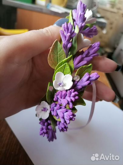 Ободок ручной работы для волос