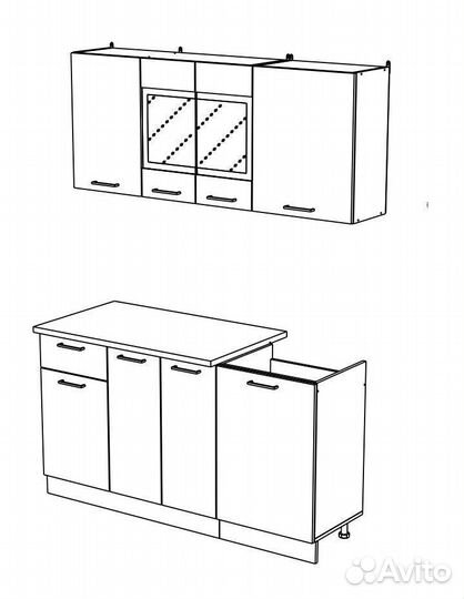 Кухня Хозяюшка 1.5 м в наличии цена за все