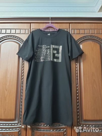 Платье туника 48р, в стразах